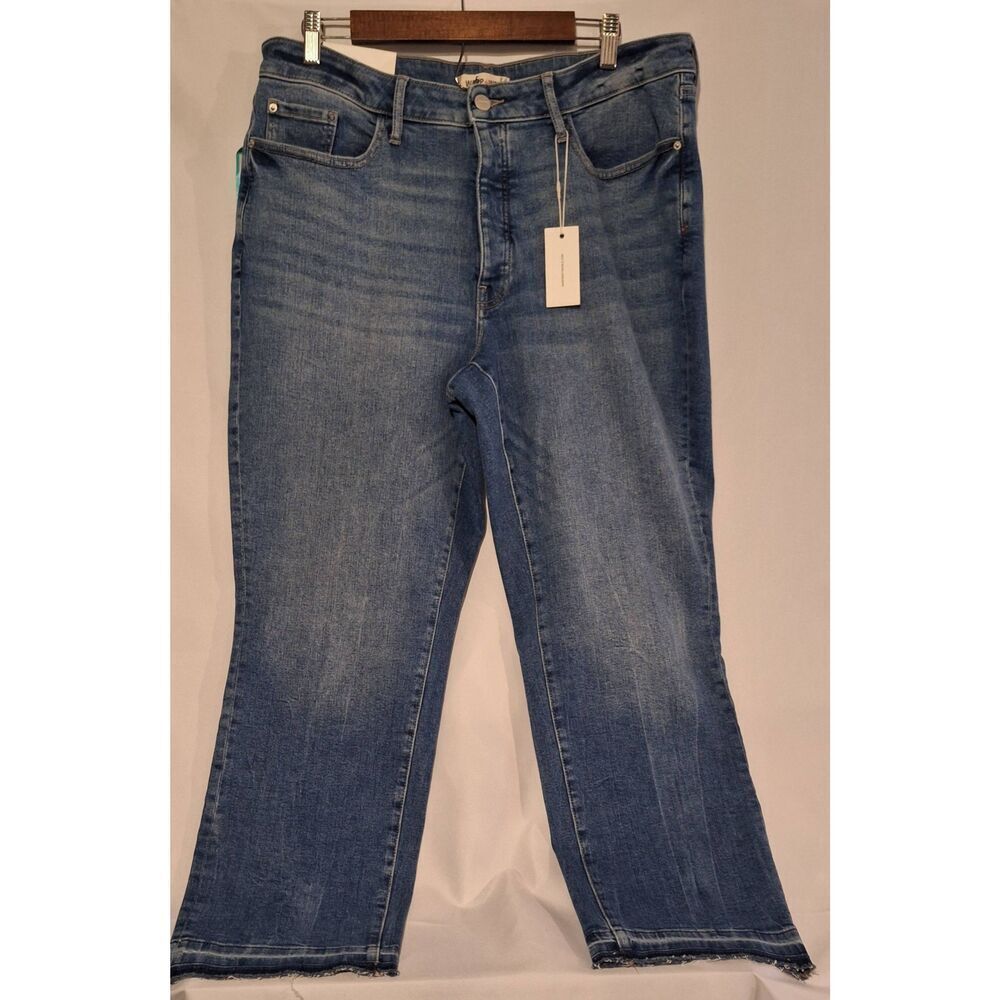 Warp + Weft ASE‎ Aspen Pitkin Crop Straight Leg Jeans Size 16W NEW
